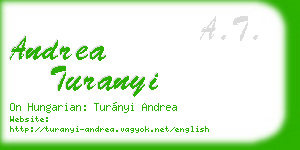 andrea turanyi business card