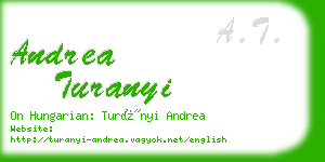 andrea turanyi business card